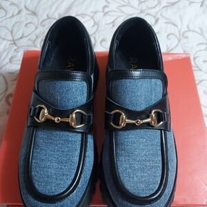 RAYE Black and Blue Ankle Boots